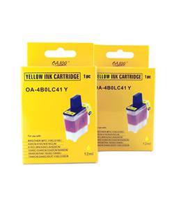 Yellow Ink Cartridge for Brother LC41Y (Pack of 2)