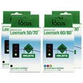 Lexmark 50/ 60 4-pack Ink Cartridge (Remanufactured)