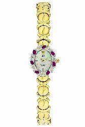 Jules Jurgensen Diamond and Ruby Watch