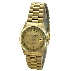 Jules Jurgensen Men's Goldtone Calendar Quartz Watch