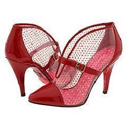 Betsey Johnson Lois Red Ankle Bootie