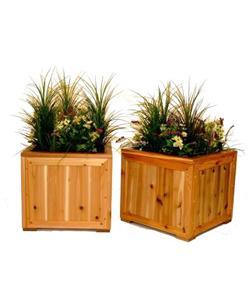 PhatTommy Western Red Cedar Planter Box (Set of 2)
