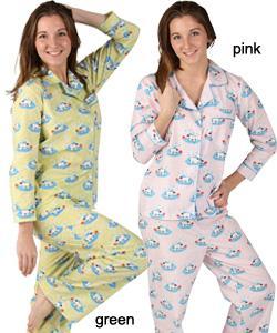 Mystic Clothing Women's Snowy Print Pajamas 