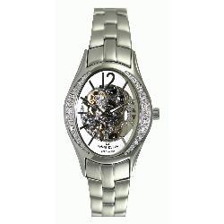 Anne Klein Women's Steel Automatic Open Heart Watch