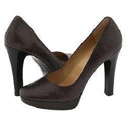 MICHAEL Michael Kors Raceway Platform Pump Snake Chocolate Snake-205