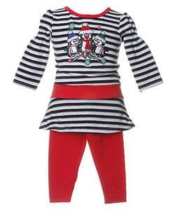 Flapdoodles Infant Girl's 2-piece Penguin Outfit