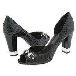 AK Anne Klein Collie Black Synthetic