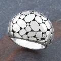 Handmade Sterling Silver 'Rocks' Ring (Thailand)