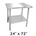 John Boos Stainless Steel KD Worktable
