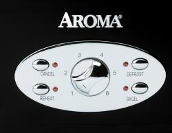 Aroma Cool-touch Matte Black Toaster