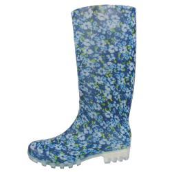 Adi Designs Women's Floral Print Rain Boots
