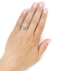 18k Gold 3 1/3ct TDW Diamond Engagement Ring (H-I, SI1-SI2)