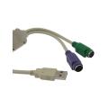 Eforcity Premium USB to Dual PS/2 Adapter Cable