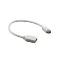 Eforcity White Mini DVI to HDMI M/F 5-inch Cable Adapter