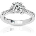 18k Gold 1ct TDW Round-cut Diamond Engagement Ring (IJ, I1-I2)
