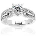 18k Gold 1 3/8ct TDW Diamond Engagement Ring (H-I, I1-I2)