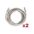 Eforcity 2 pack 15ft USB 2.0 Extension Printer Cable A to B M/M