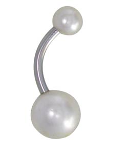 Acrylic Pearl Curved Barbell  (Set of 25)