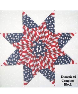American Flag Fabric Kit (24 Quilt Blocks)