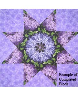 Lilac Kaleidocope Fabric Kit (24 Quilt Blocks)