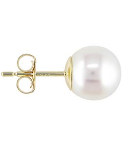 14k Yellow Gold Cultured Pearl Earrings  (Set of 12)