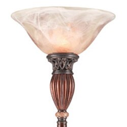 Topaz Frosted Glass Torchier