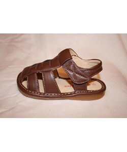 'Squeakies' Baby and Toddler Brown Sandals