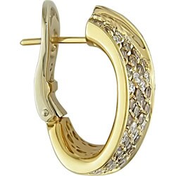 18k Yellow Gold 4 1/4ct TDW Diamond Earrings (F-G, VS)