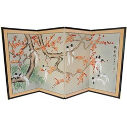 Birds of Longevity Silk Screen (China)