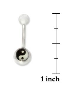 Stainless Steel Yin-yang Curved Barbell  (Set of 5)