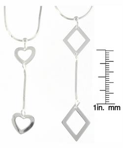 Sterling Silver 'Y' Designed Necklaces  (Set of 4)