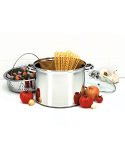Riviera Stainless Steel 3-piece Stock Pot Set (Case of 2)