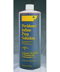 Medline 1-quart Povidone/Iodine Scrub Solution (Pack of 12)