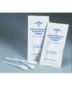 Medline Swabstick, Lemon/Glycerin, 3/Pk (Case of 750)