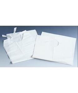 Medline Crumb Catcher 16 inch x 24 inch Plastic Bib (Case of 500)
