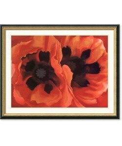 Georgia OKeeffe Oriental Poppies, 1928 Framed Art