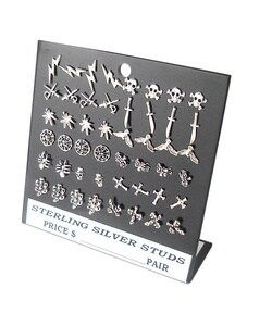 Variety Pack Sterling Silver Earrings  (Set of 24)