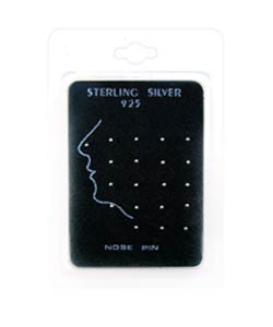 Sterling Silver Round Ball Nose Pins (Set of 20)