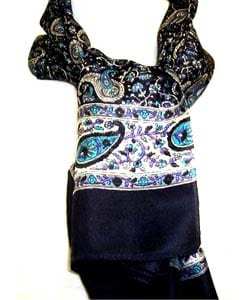 Handmade Paisley Silk Scarf (Case of 3)