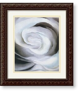 O'Keeffe 'Astraction White Rose' Framed Art Print