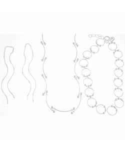 Sterling Silver Designer-style Jewelry Set  (Set of 3)