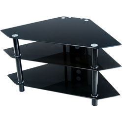 Bermuda Black 44-inch Corner TV Stand