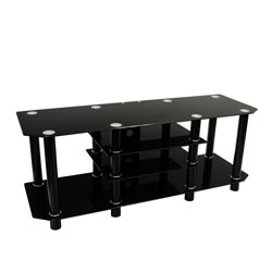 Dynasty 60-inch Large Black TV Stand