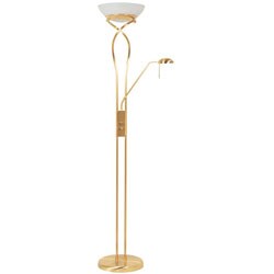 Phoenix Spiral Torchiere Floor Lamp with Side Light