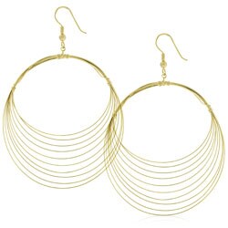 Goldtone Giant Hoop Earrings