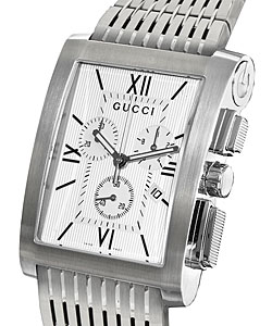 Gucci Men's Silver Dial Chronograph Watch