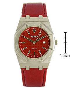 Helbros By Jules Jurgensen Men's Red Dial Watch