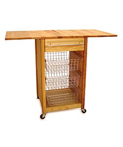 Catskill Craftsmen Drop Leaf Basket Cart