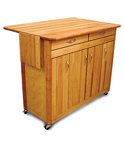 Catskill Craftsmen Super Island Drop Leaf Kitchen Cart