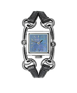Gucci Signoria Black Mother of Pearl Dial Watch